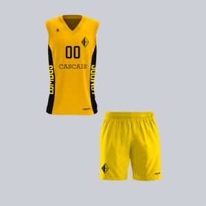 Equipamento de Jogo Amarelo CRC Quinta dos Lombos Basquetebol Formação